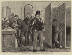 Eduskuntavaalit 1800-luvulla, äänestyslipulla